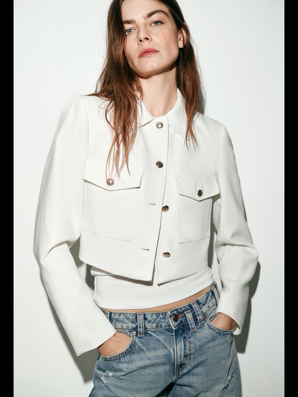 Zara Stylish Cropped Blazer